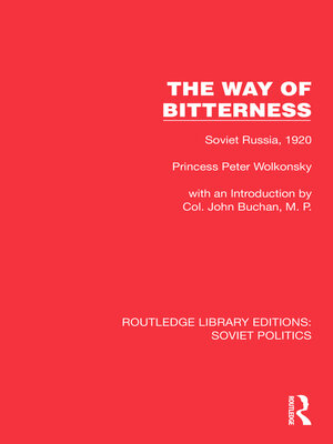 cover image of The Way of Bitterness